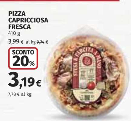 PIZZA CAPRICCIOSA FRESCA