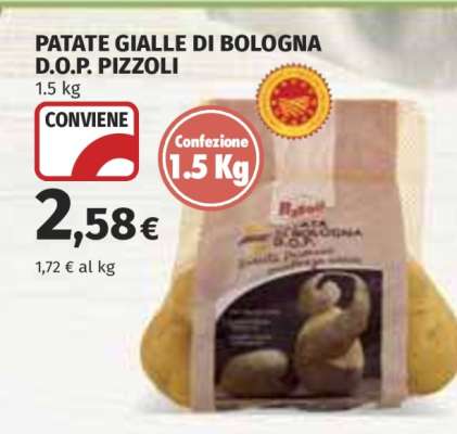 PATATE GIALLE DI BOLOGNA D.O.P. PIZZOLI