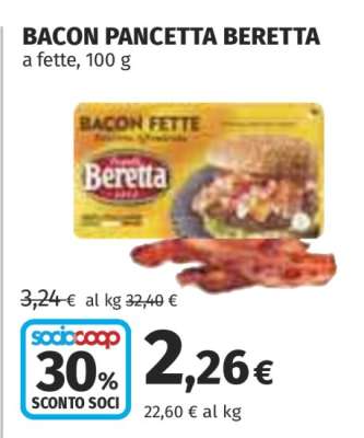 BACON PANCETTA BERETTA