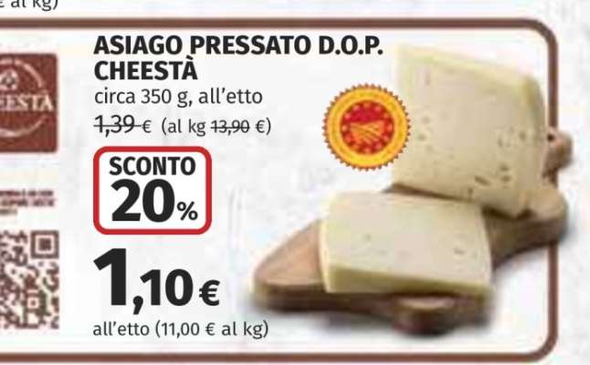 Asiago Pressato D.O.P. Cheestà