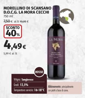 MORELLINO DI SCANSANO D.O.C.G. LA MORA CECCHI