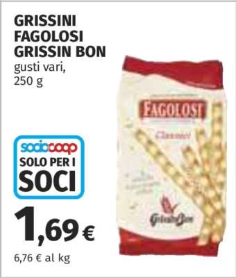 Grissini Fagolosi Grissin Bon