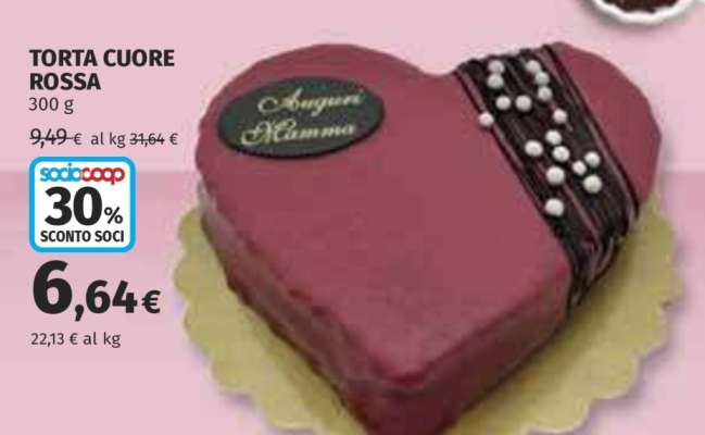 TORTA CUORE ROSSA