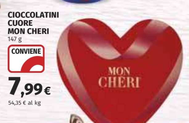 CIOCCOLATINI CUORE MON CHERI