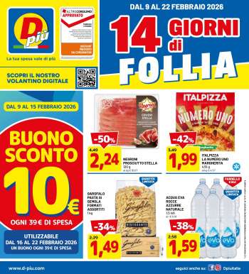 Volantino Dpiù - 9/2/2026 - 22/2/2026.