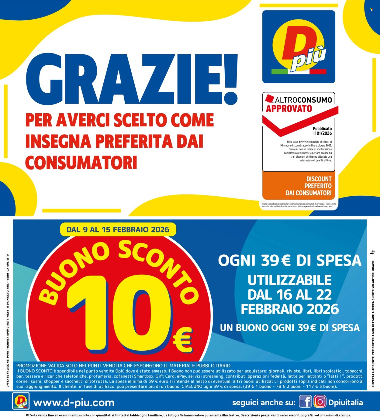 Volantino Dpiù - 9/2/2026 - 22/2/2026. Pagina 12