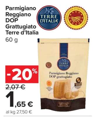 Parmigiano Reggiano DOP Grattugiato Terre d’Italia