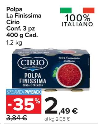Polpa La Finissima Cirio