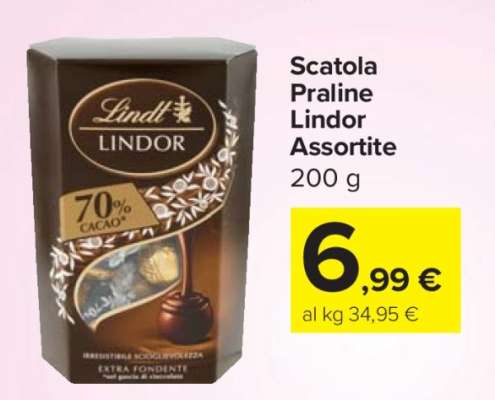 Scatola Praline Lindor Assortite