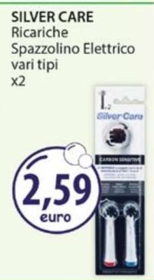 SILVER CARE Ricariche Spazzolino Elettrico vari tipi x2