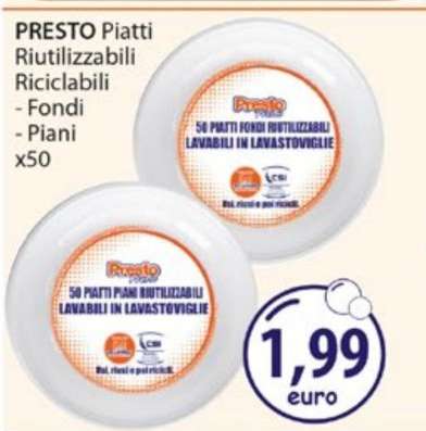 PRESTO Piatti Riutilizzabili Riciclabili