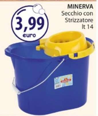 MINERVA Secchio con Strizzatore lt 14