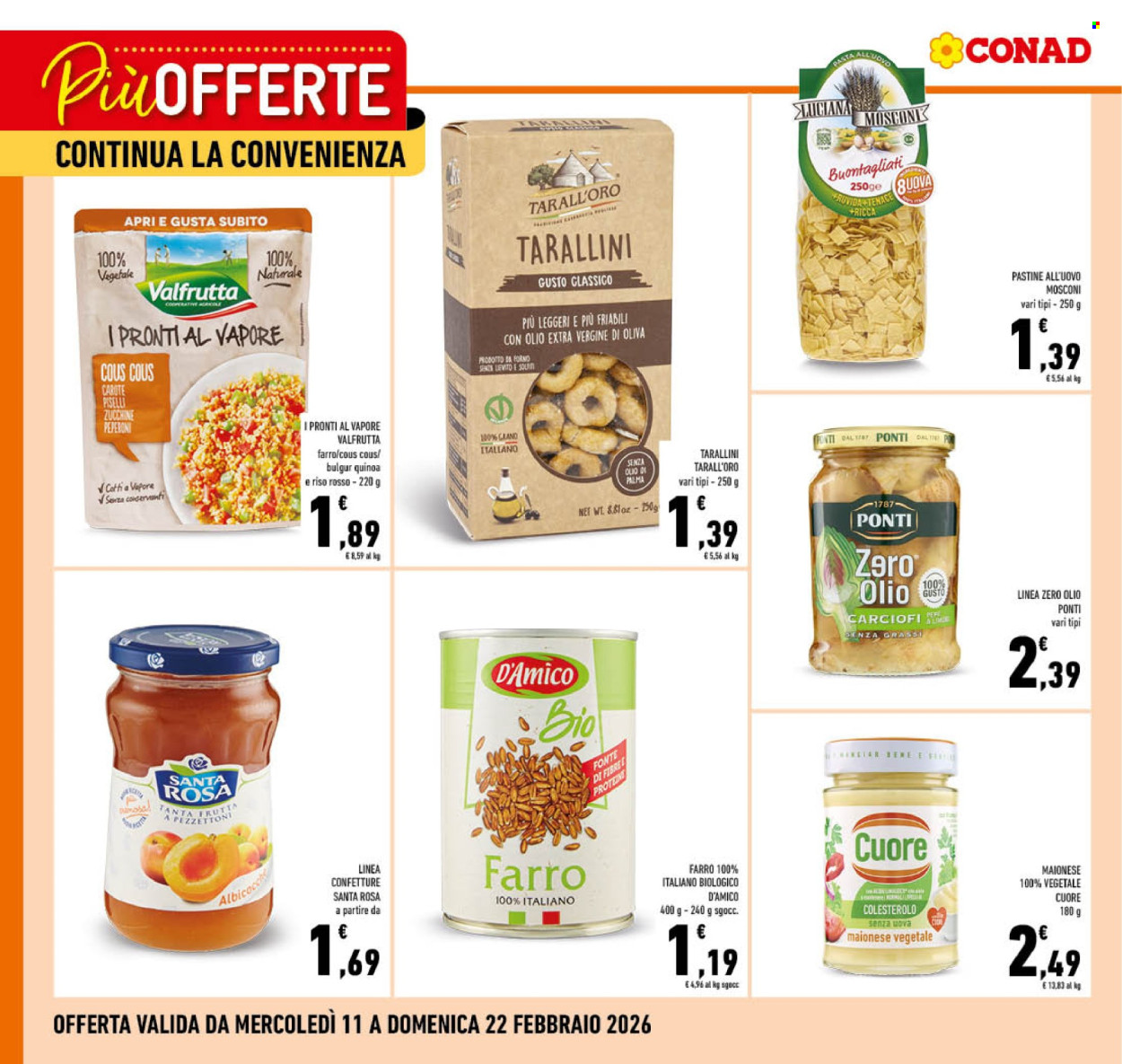 Volantino Conad - 11/2/2026 - 22/2/2026. Pagina 1