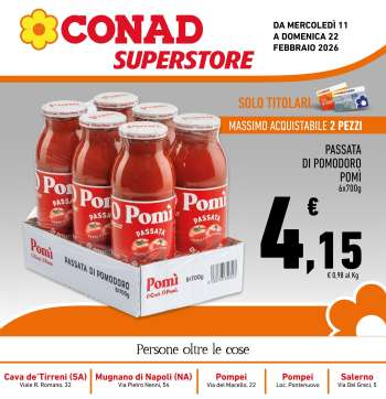 Volantino Conad Superstore - 11/2/2026 - 22/2/2026.