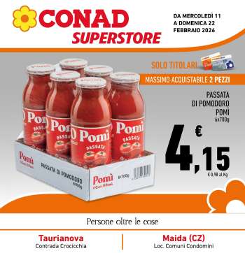 Volantino Conad Superstore - 11/2/2026 - 22/2/2026.
