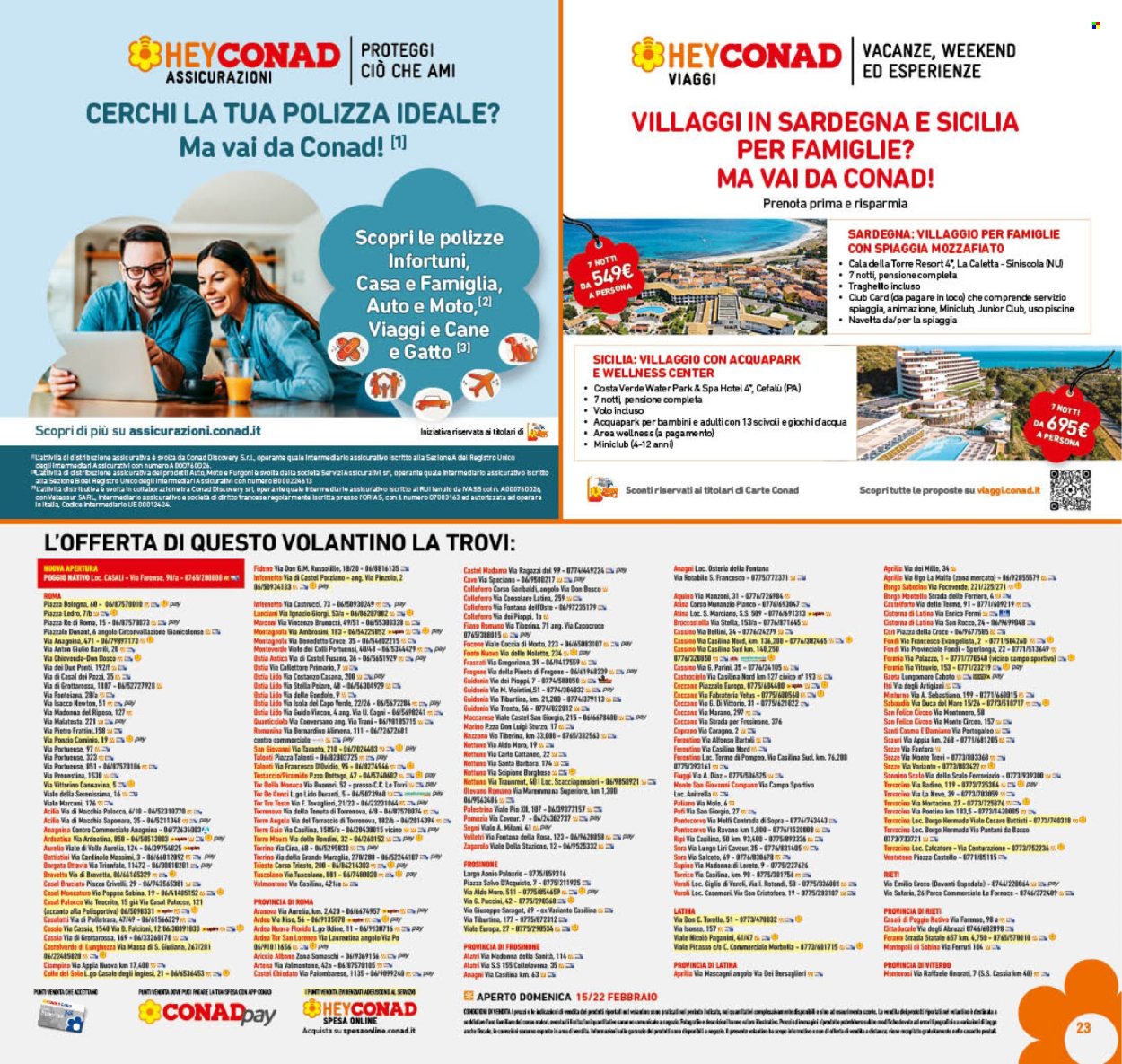 Volantino Conad - 11/2/2026 - 22/2/2026. Pagina 23