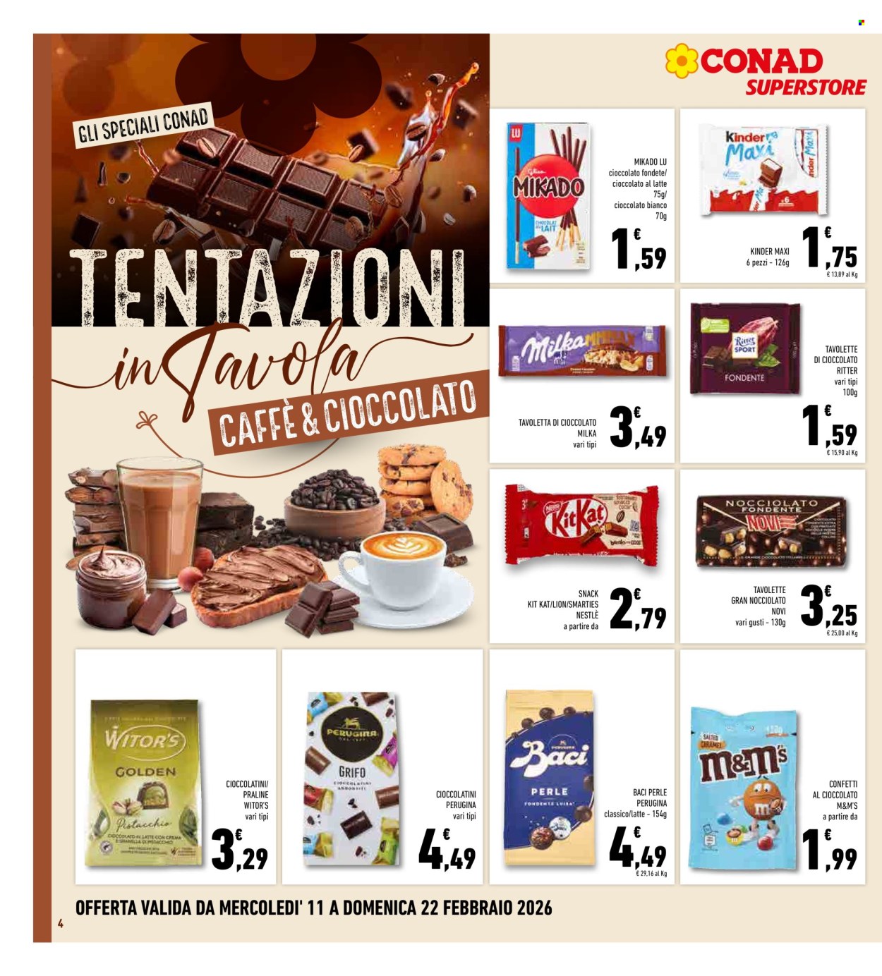 Volantino Conad - 11/2/2026 - 22/2/2026. Pagina 4