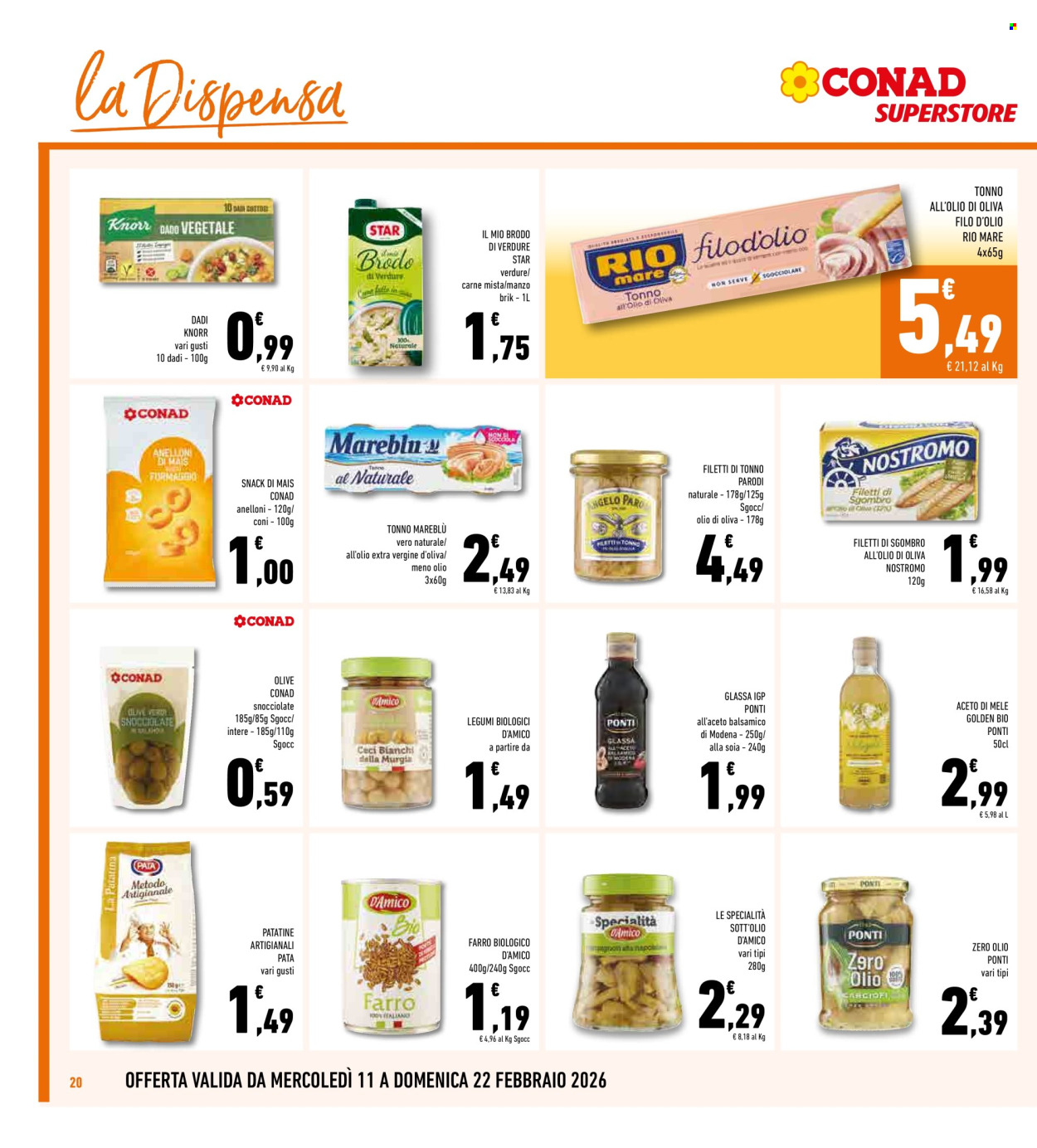 Volantino Conad - 11/2/2026 - 22/2/2026. Pagina 20
