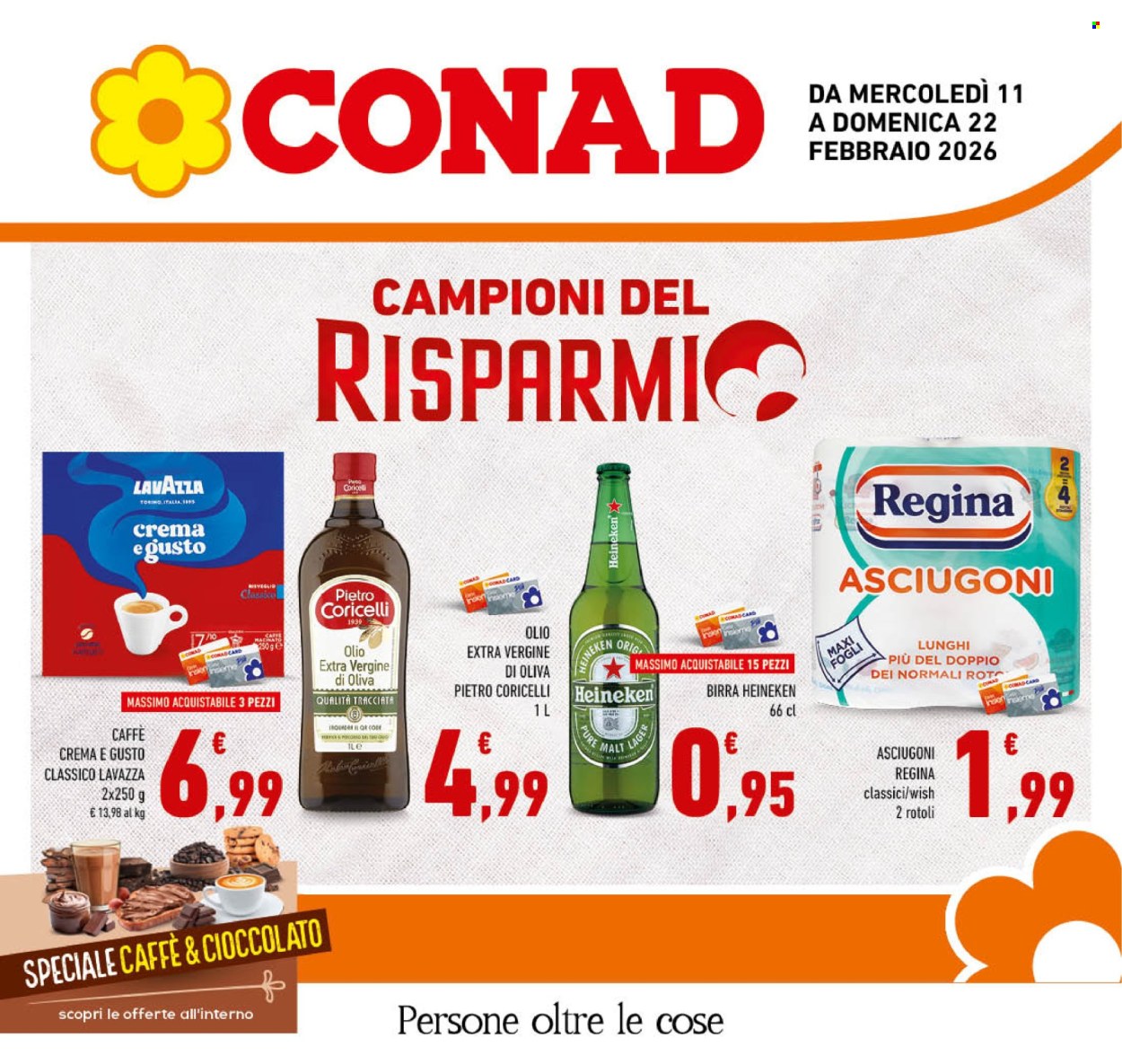 Volantino Conad - 11/2/2026 - 22/2/2026. Pagina 1