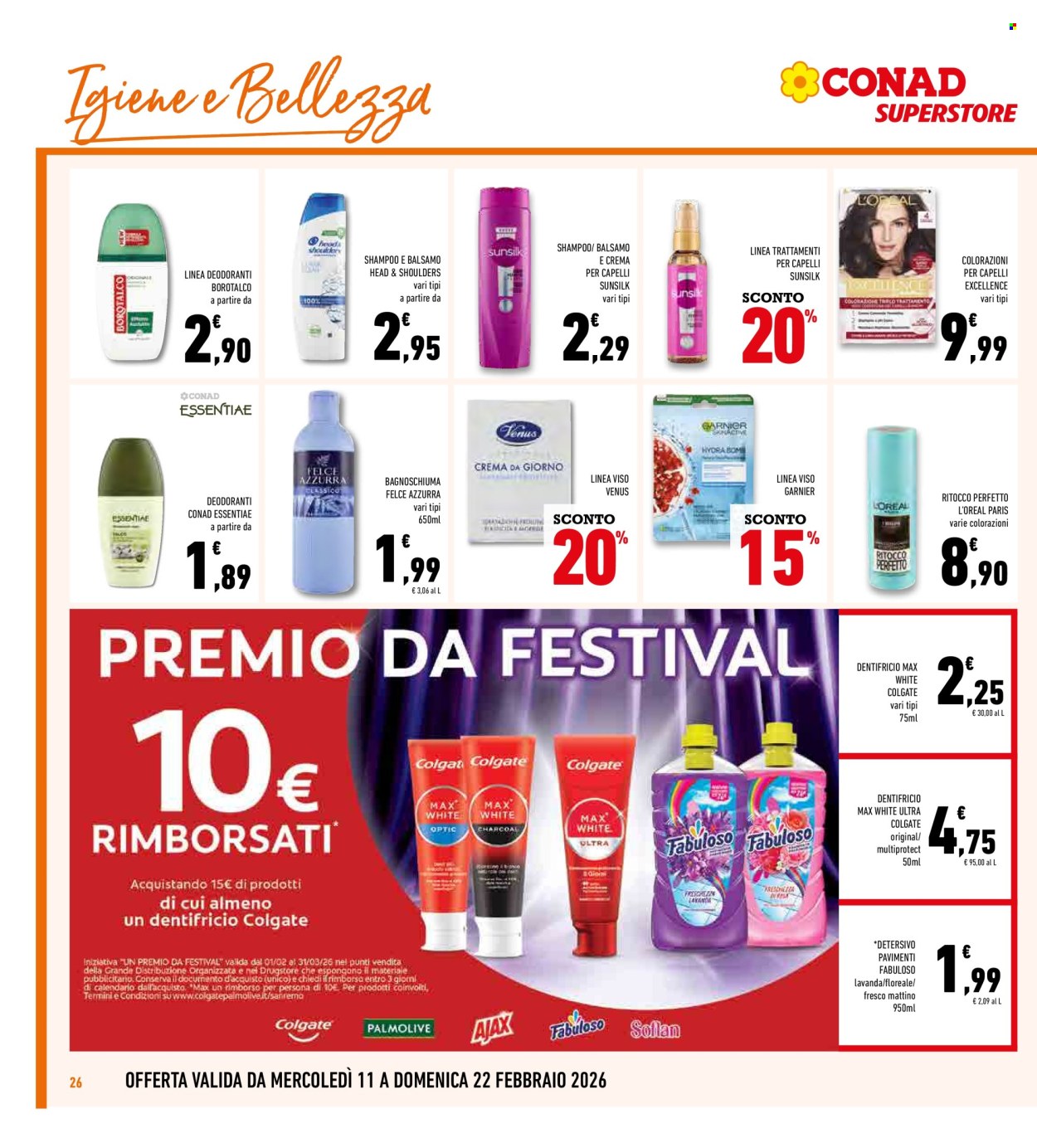 Volantino Conad Superstore - 11/2/2026 - 22/2/2026. Pagina 26