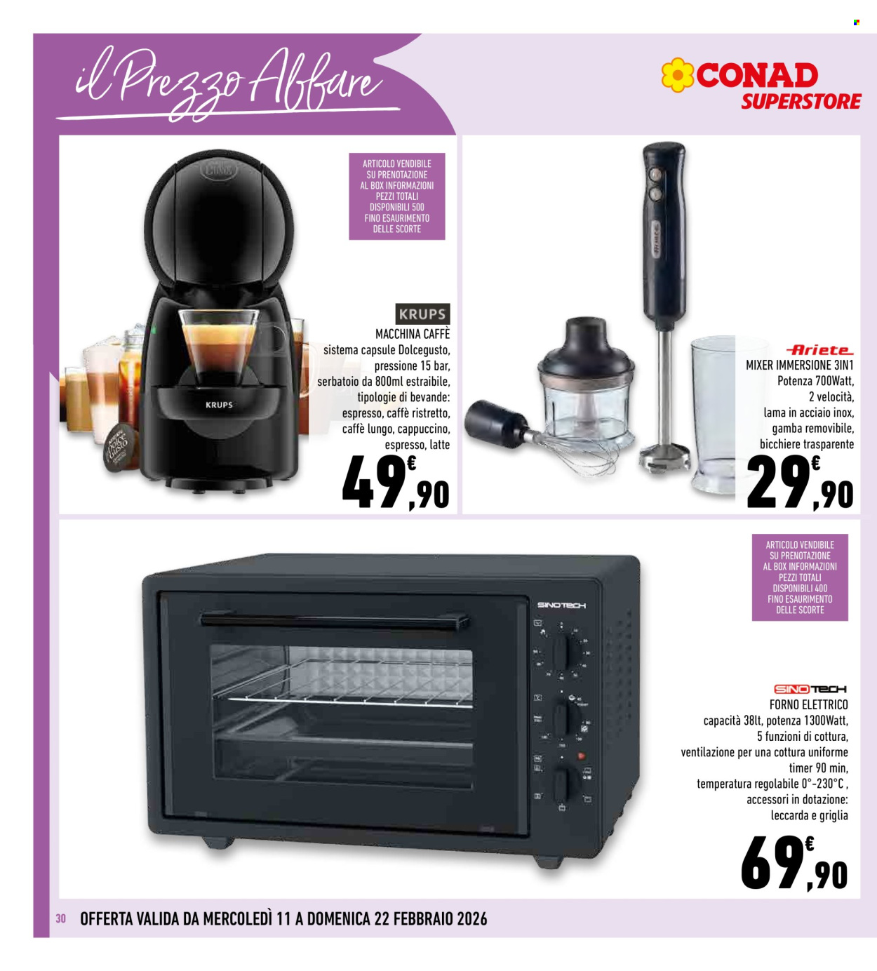 Volantino Conad Superstore - 11/2/2026 - 22/2/2026. Pagina 30