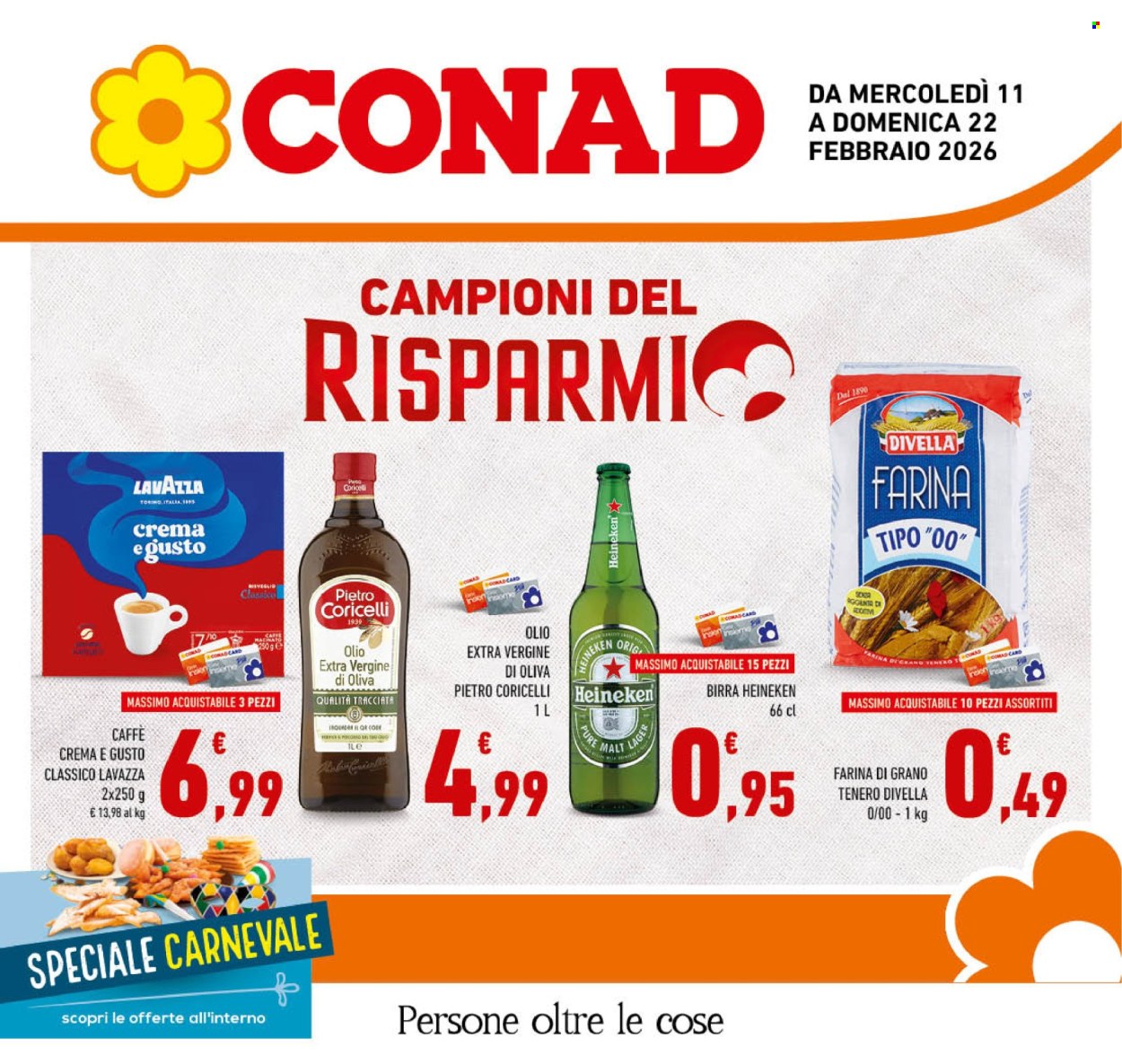 Volantino Conad - 11/2/2026 - 22/2/2026. Pagina 1