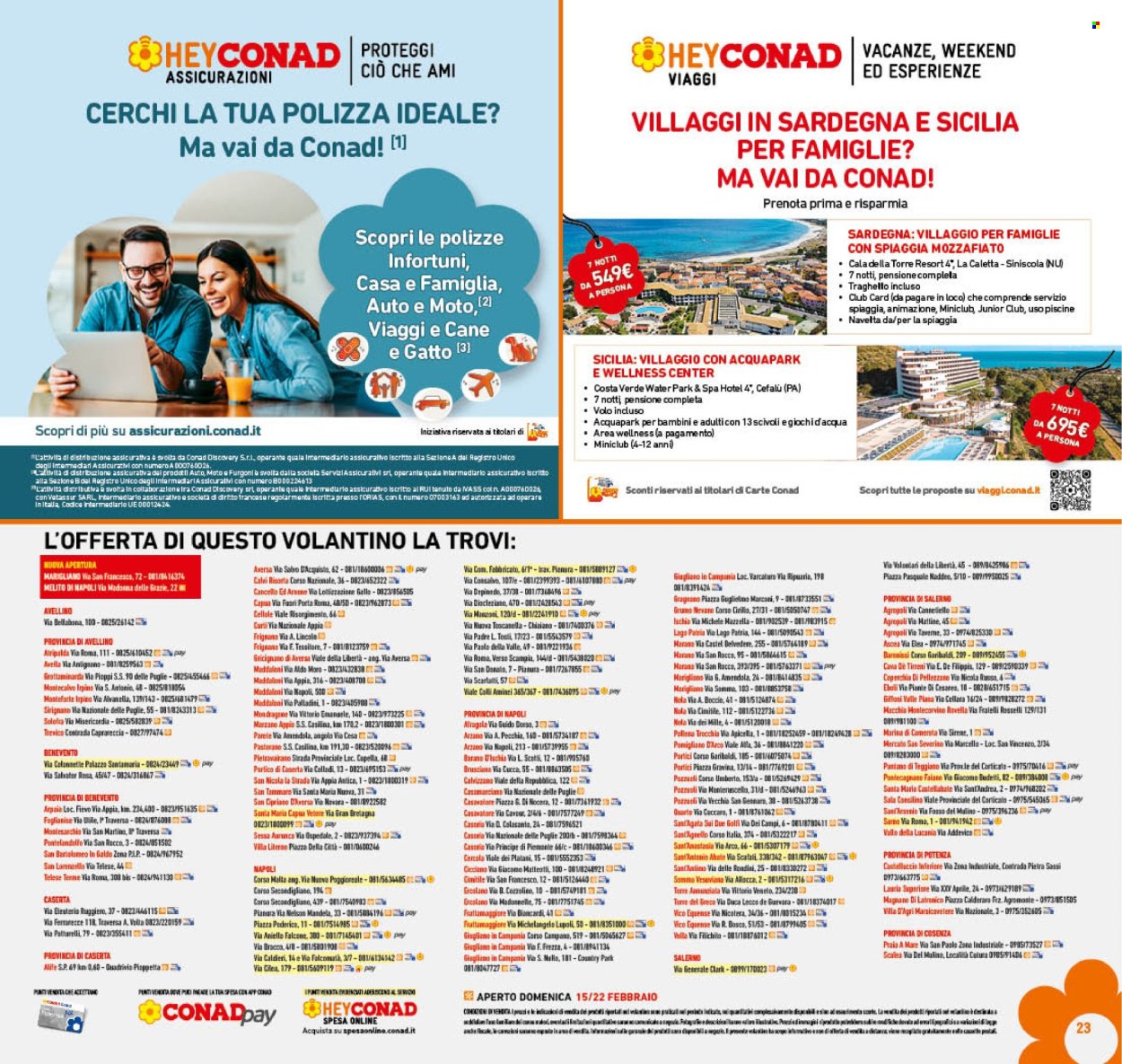 Volantino Conad - 11/2/2026 - 22/2/2026. Pagina 23