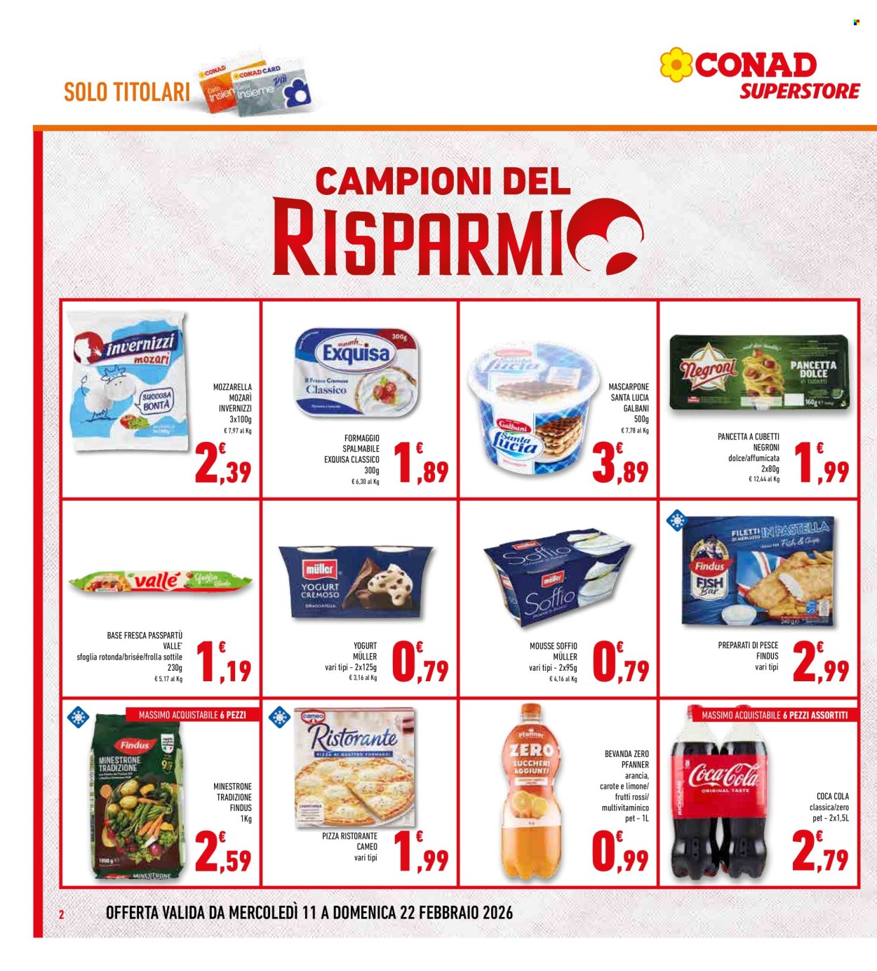 Volantino Conad Superstore - 11/2/2026 - 22/2/2026. Pagina 2