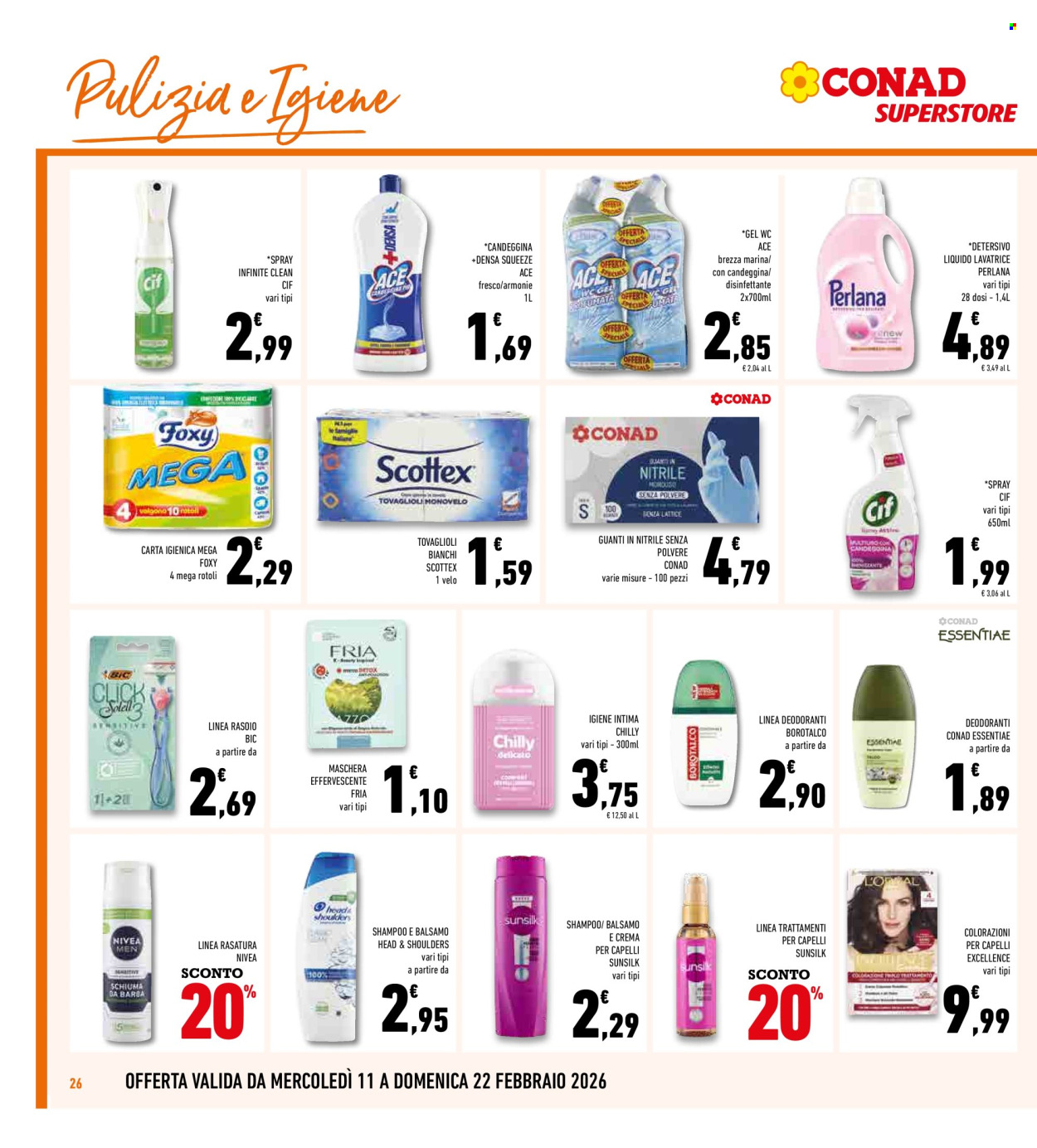Volantino Conad Superstore - 11/2/2026 - 22/2/2026. Pagina 26