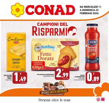 Volantino Conad - 11/2/2026 - 22/2/2026.