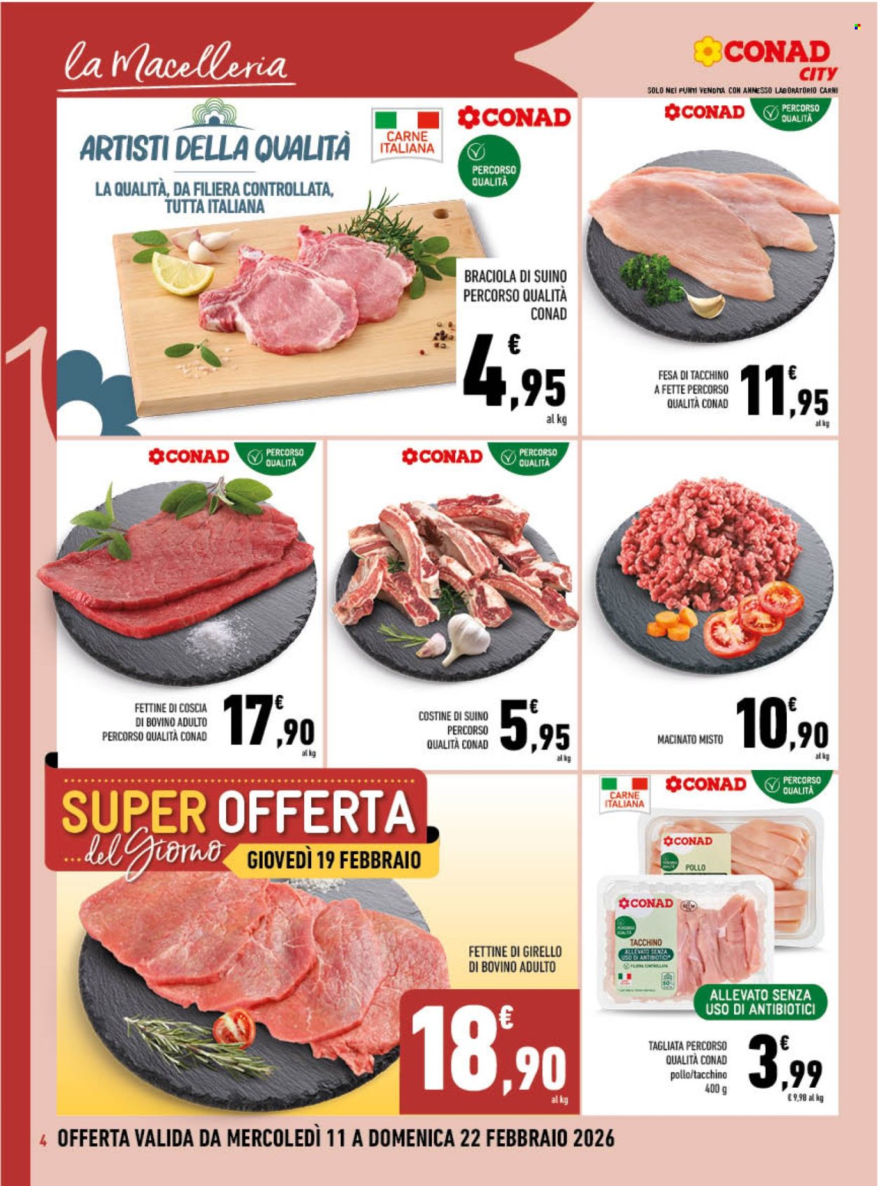 Volantino Conad - 11/2/2026 - 22/2/2026. Pagina 4