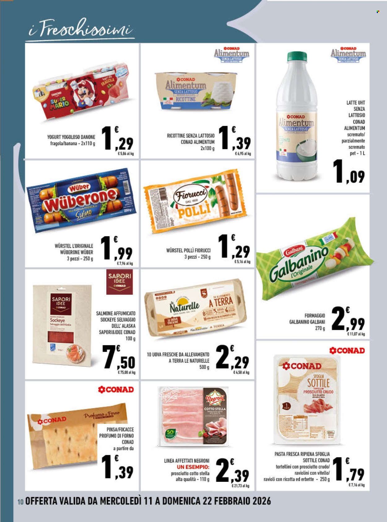 Volantino Conad - 11/2/2026 - 22/2/2026. Pagina 10