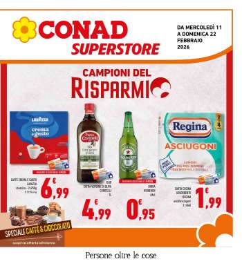 Volantino Conad Superstore - 11/2/2026 - 22/2/2026.