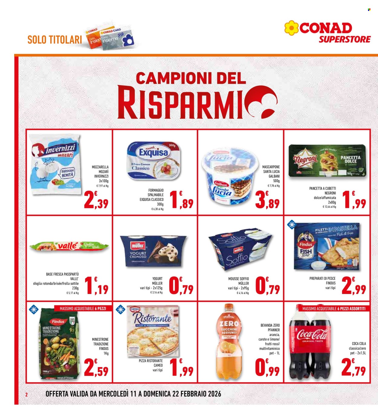Volantino Conad Superstore - 11/2/2026 - 22/2/2026. Pagina 2