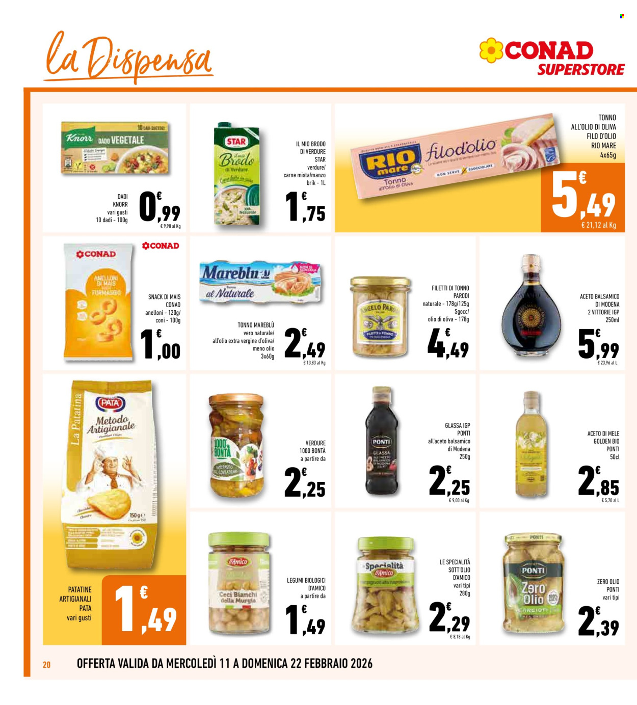 Volantino Conad Superstore - 11/2/2026 - 22/2/2026. Pagina 20