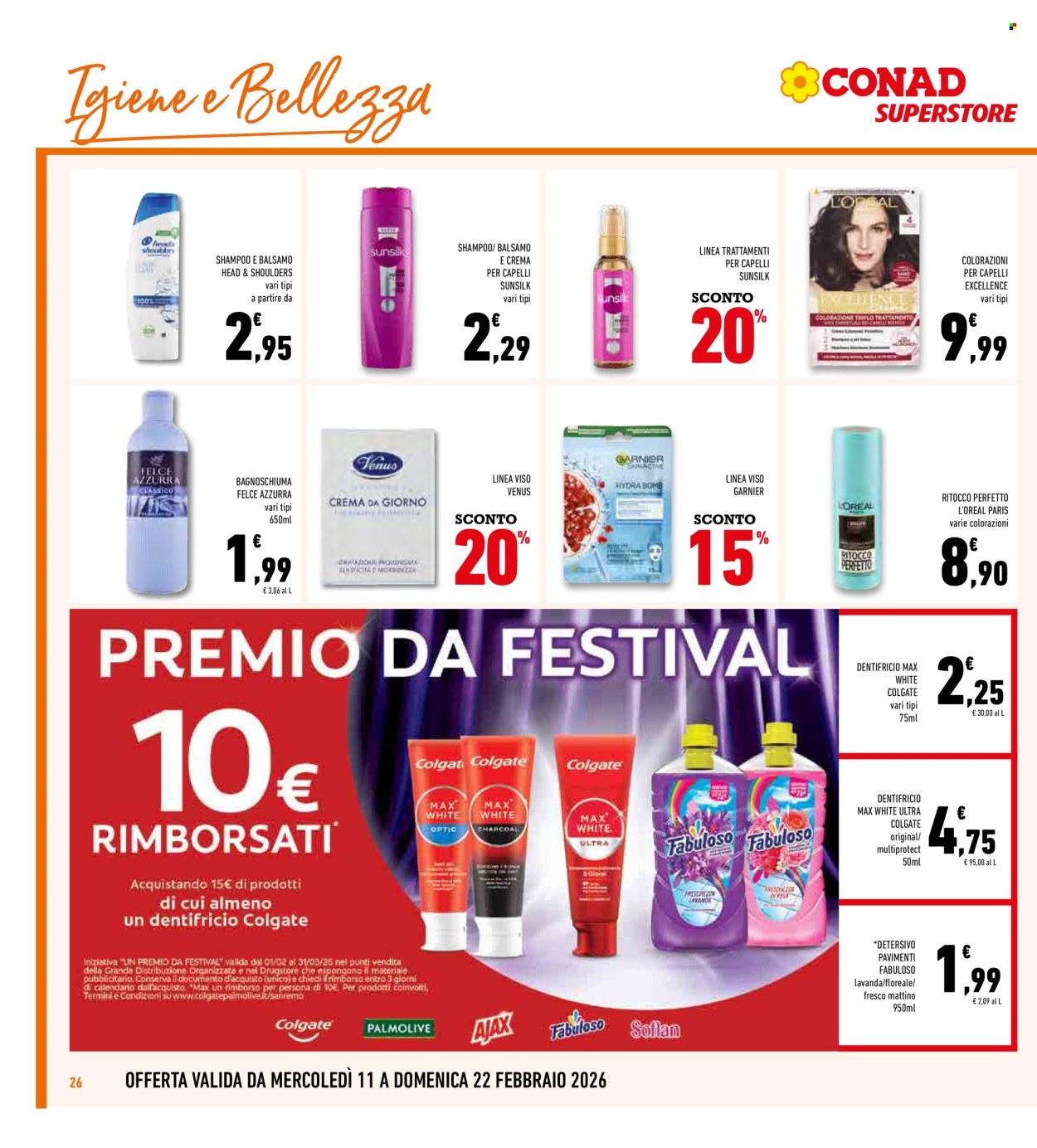 Volantino Conad Superstore - 11/2/2026 - 22/2/2026. Pagina 26