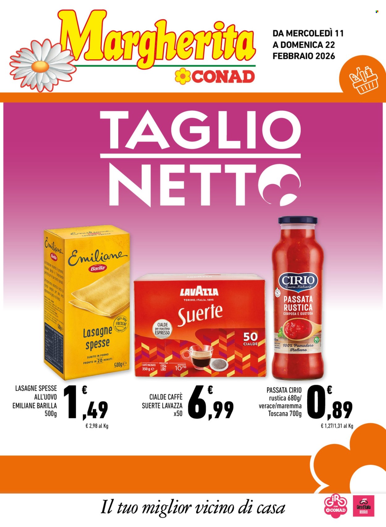 Volantino Margherita Conad - 11/2/2026 - 22/2/2026. Pagina 1
