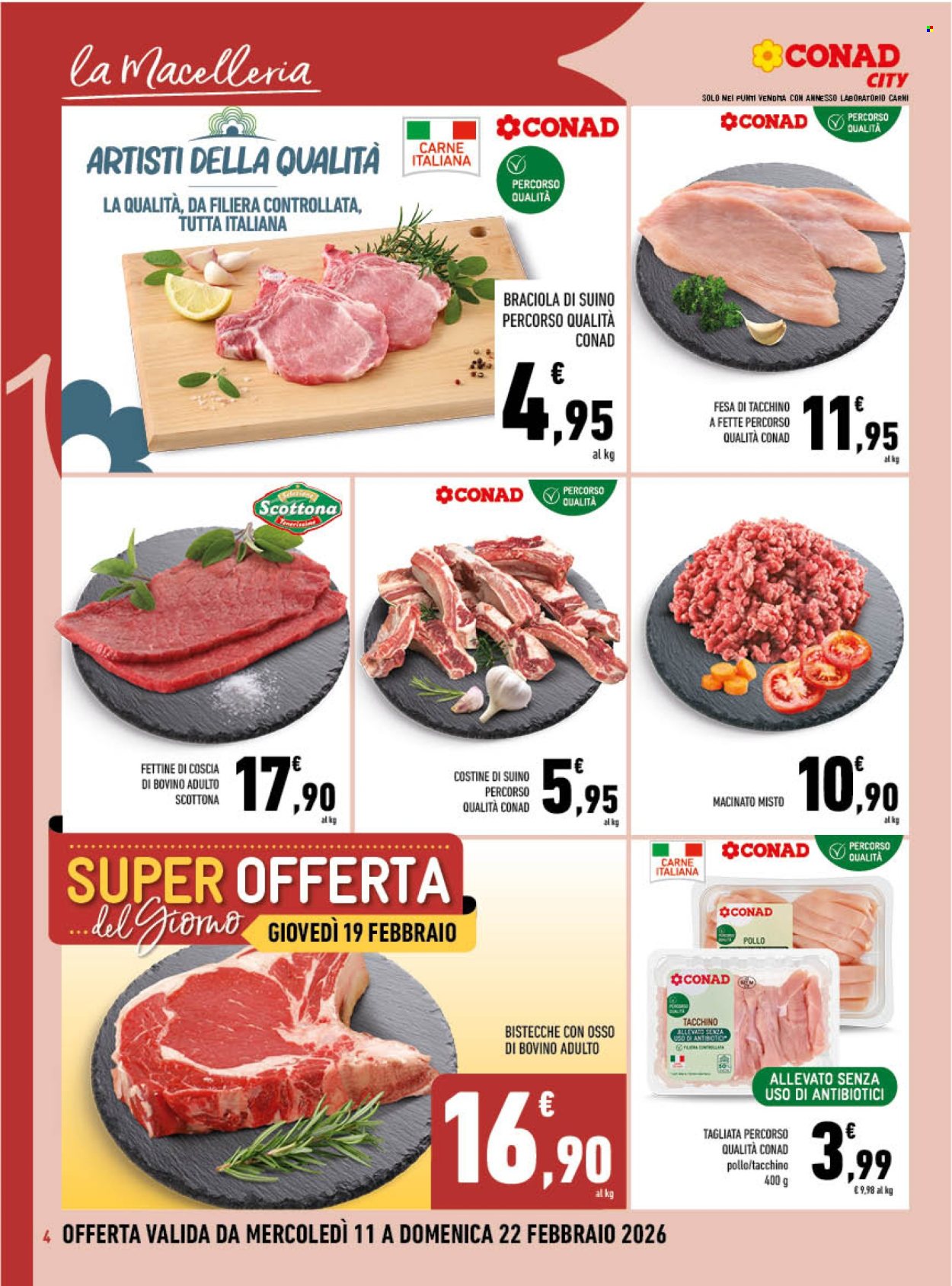 Volantino Conad City - 11/2/2026 - 22/2/2026. Pagina 4