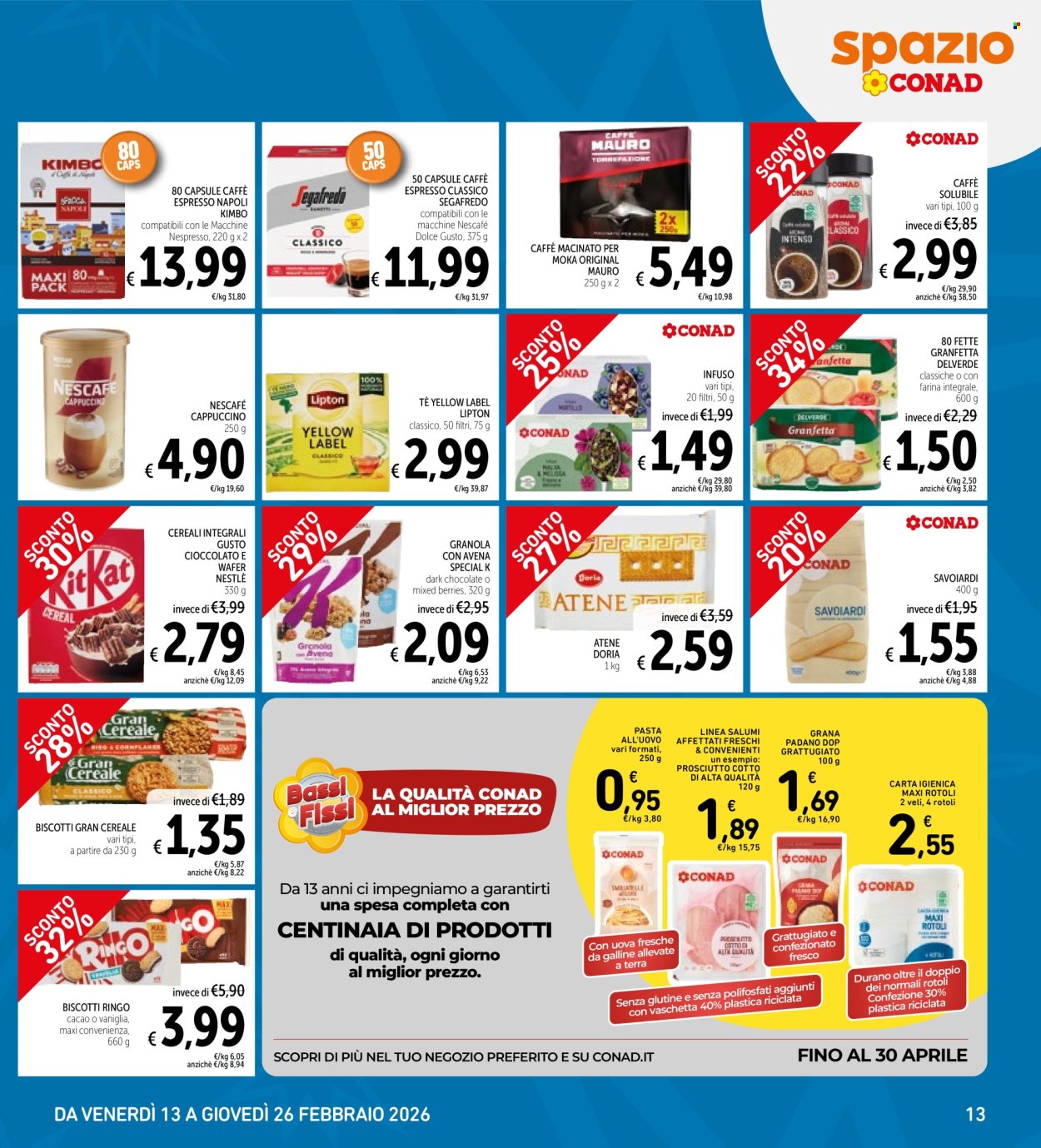 Volantino Spazio Conad - 13/2/2026 - 26/2/2026. Pagina 13