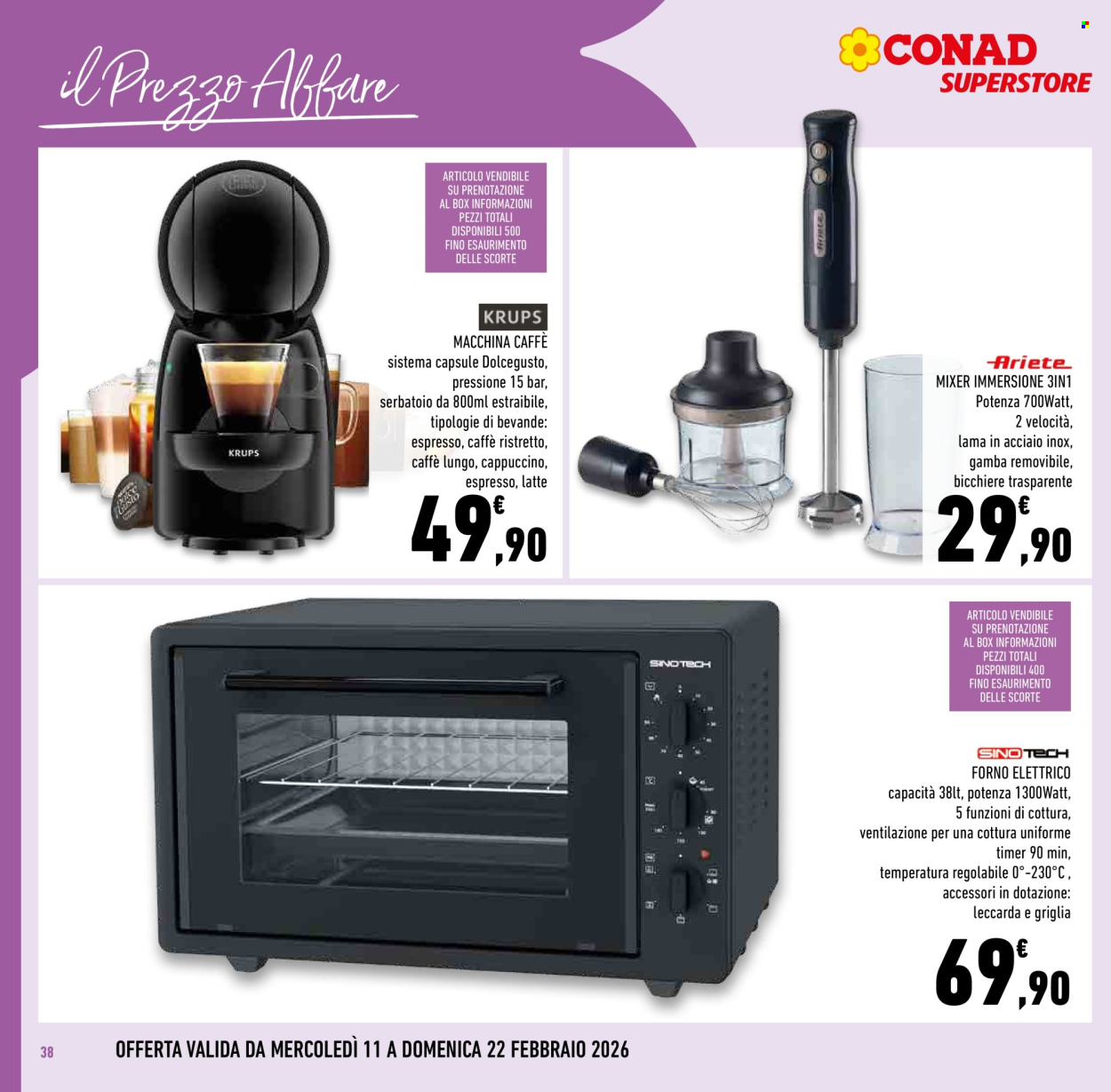 Volantino Conad Superstore - 11/2/2026 - 24/2/2026. Pagina 38