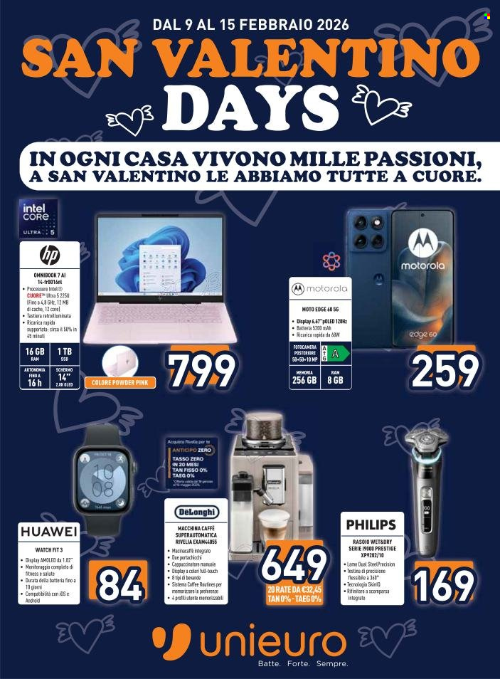Volantino Unieuro - 9/2/2026 - 15/2/2026. Pagina 1