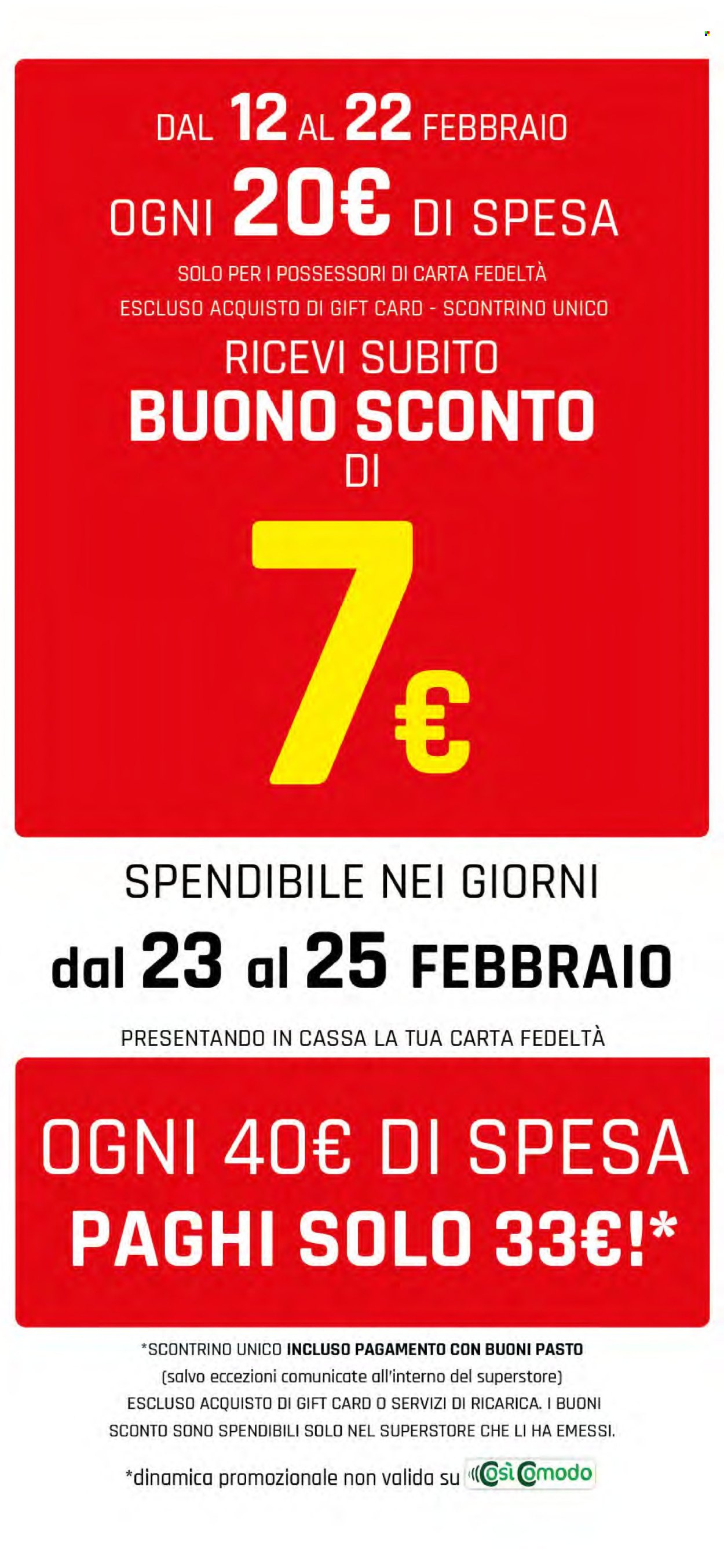 Volantino Famila - 12/2/2026 - 22/2/2026. Pagina 2