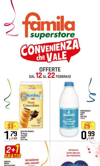 Volantino Famila - 12/2/2026 - 22/2/2026.