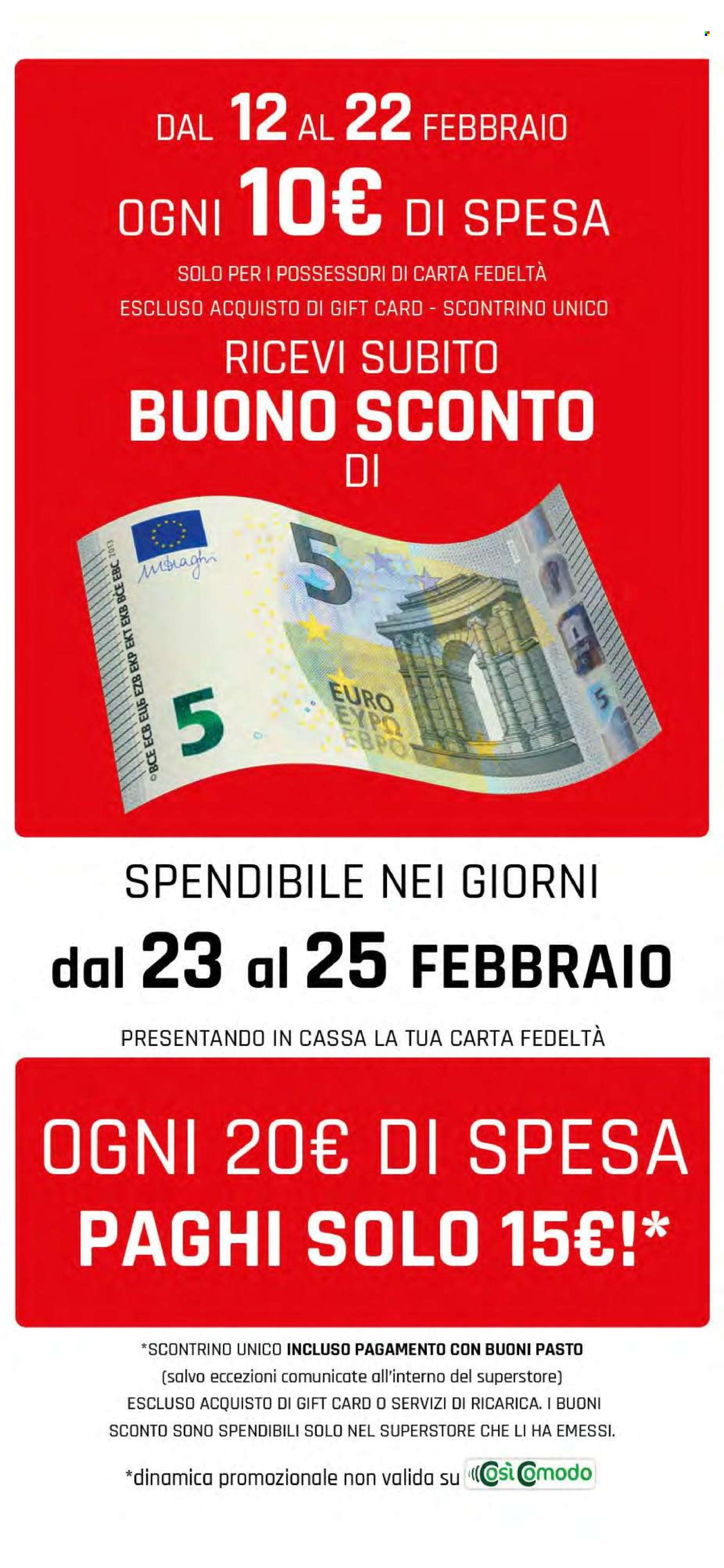 Volantino Famila - 12/2/2026 - 22/2/2026. Pagina 2