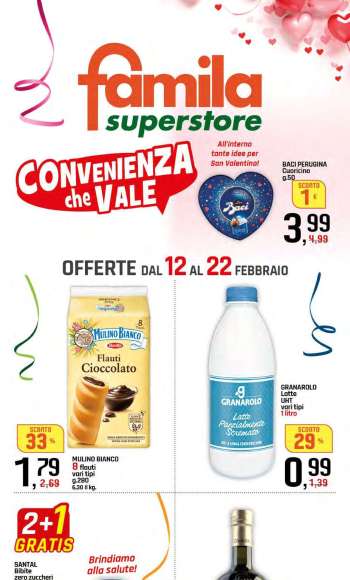 Volantino Famila - 12/2/2026 - 22/2/2026.