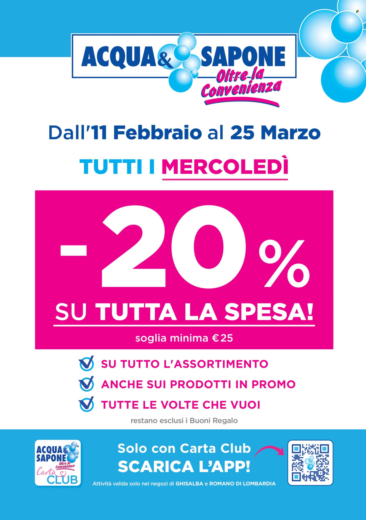Volantino Acqua & Sapone - 11/2/2026 - 25/3/2026. Pagina 1