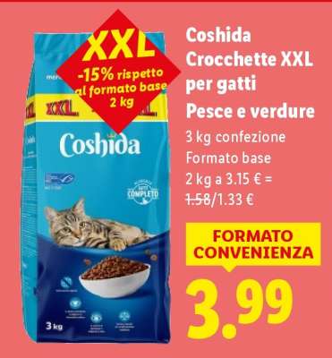 Coshida Crocchette XXL per gatti Pesce e verdure
