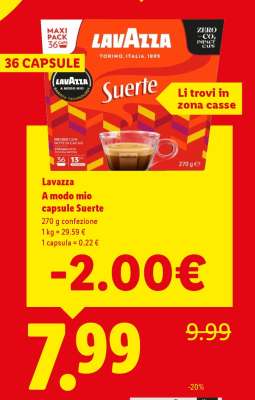 Lavazza A modo mio capsule Suerte