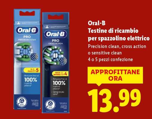 Oral-B Testine di ricambio per spazzolino elettrico