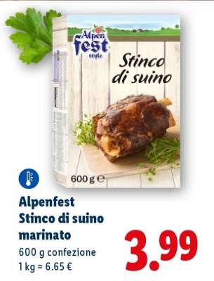 Alpenfest Stinco di suino marinato